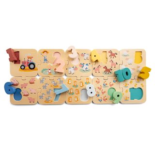 Nummer puzzel - boerderij